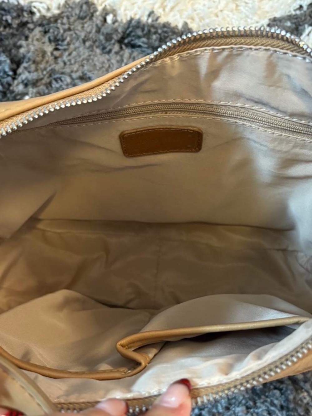 Nine West Caramel Leather Hobo Bag - Picture 6 of 8